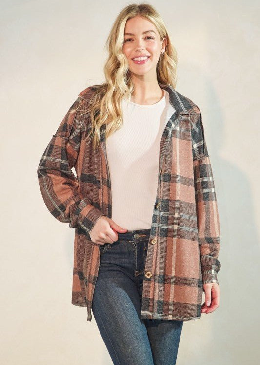 Brown Plaid Lightweight Button Down - The Nines