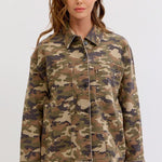 Oversized Washed Camo Jacket - FINAL SALE! - The Nines