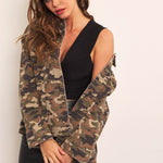 Oversized Washed Camo Jacket - FINAL SALE! - The Nines