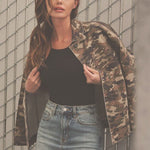 Oversized Washed Camo Jacket - FINAL SALE! - The Nines