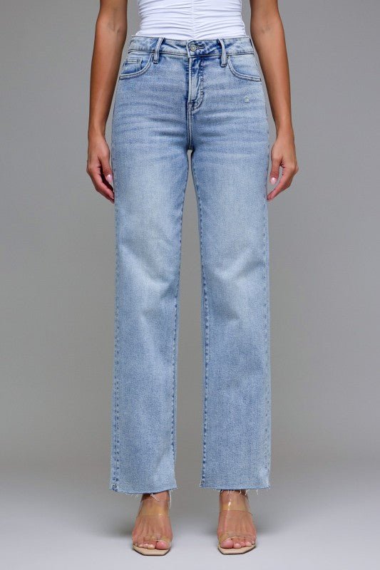 Hidden Light Wash Clean Stretch Classic Straight - The Nines
