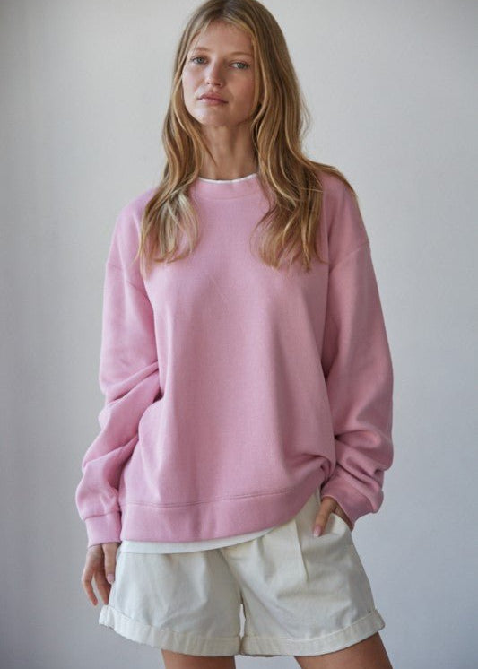 Always on Crew Layered Pullover - 2 Colors! - The Nines