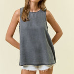 Black Denim Tank Top - The Nines