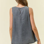 Black Denim Tank Top - The Nines