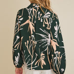 Dark Green Printed Top - The Nines