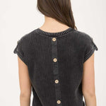 Washed Knit Short Sleeve Pullover - 3 Colors! - The Nines
