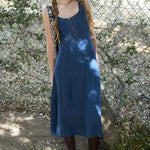 Denim Midi Zip Dress - The Nines