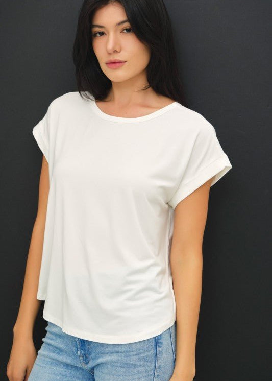 Lux Bamboo Tee - Off White