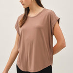 Lux Bamboo Tee - Brown