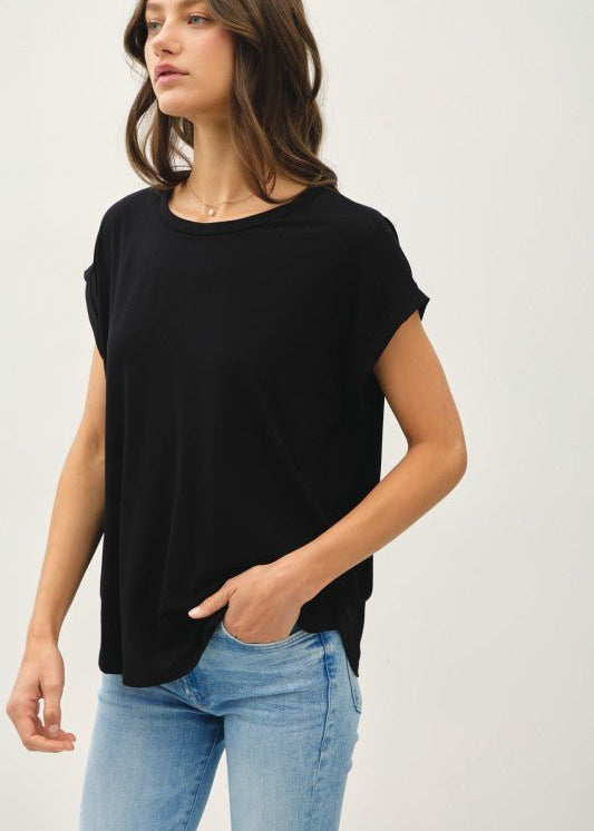 Lux Bamboo Tee - Black