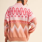 Pink Multicolor Zip Top - FINAL SALE! - The Nines