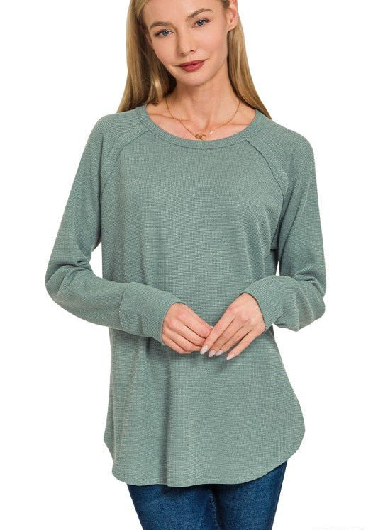 Lightweight Waffle Tops - 4 Colors! - The Nines