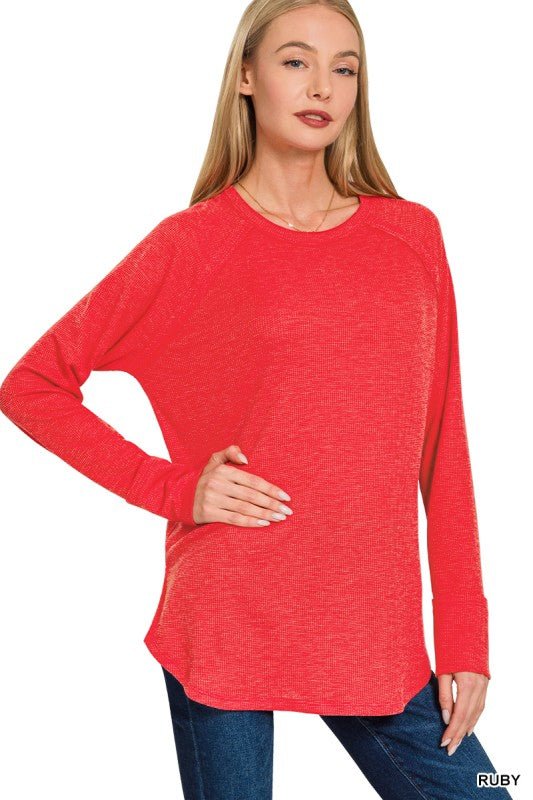 Lightweight Waffle Tops - 4 Colors! - The Nines
