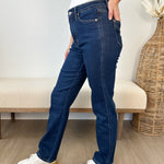 Judy Blue High Waist Dark Wash Straight - FINAL SALE! - The Nines