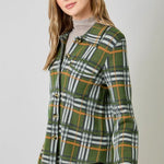 Soft Plaid Sweater Jacket - 2 Colors! - The Nines