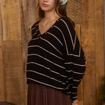 Black & Tan Lightweight Top - The Nines