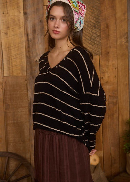 Black & Tan Lightweight Top - The Nines