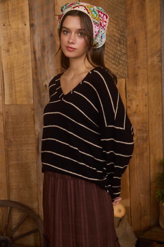 Black & Tan Lightweight Top - The Nines