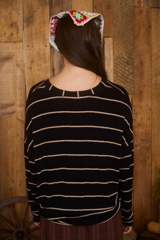 Black & Tan Lightweight Top - The Nines