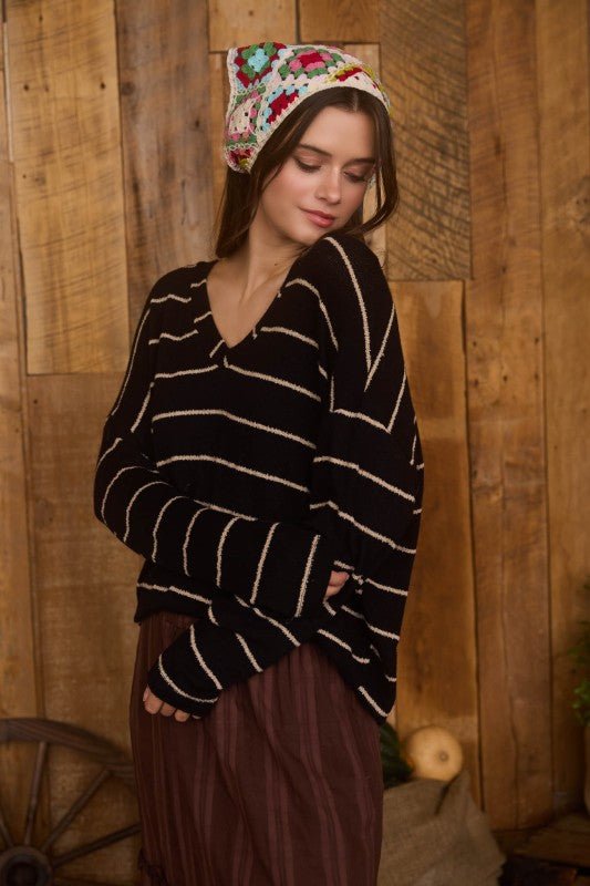 Black & Tan Lightweight Top - The Nines