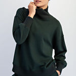 Luxe Scuba Ribbed Mock Neck Pullover - 5 Colors! - The Nines