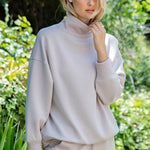 Luxe Scuba Ribbed Mock Neck Pullover - 5 Colors! - The Nines