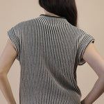 Two Tone Ribbed Sweater Vest - 2 Colors! - The Nines