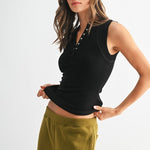Mono B Henley Tank - The Nines
