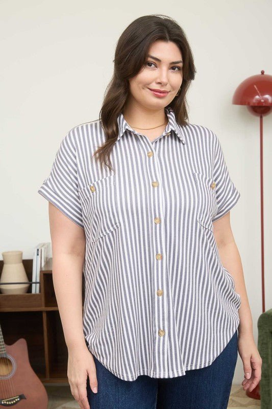 Soft Comfort Stretch Button Down - The Nines