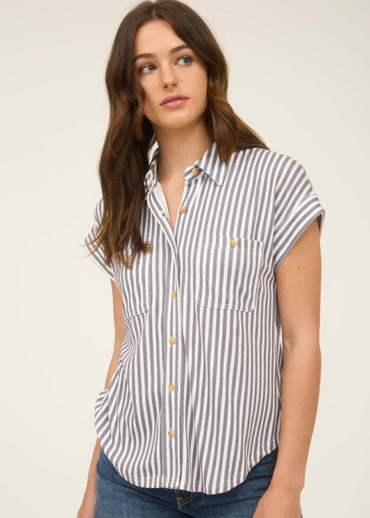 Soft Comfort Stretch Button Down - The Nines