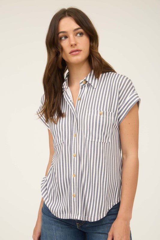 Soft Comfort Stretch Button Down - The Nines