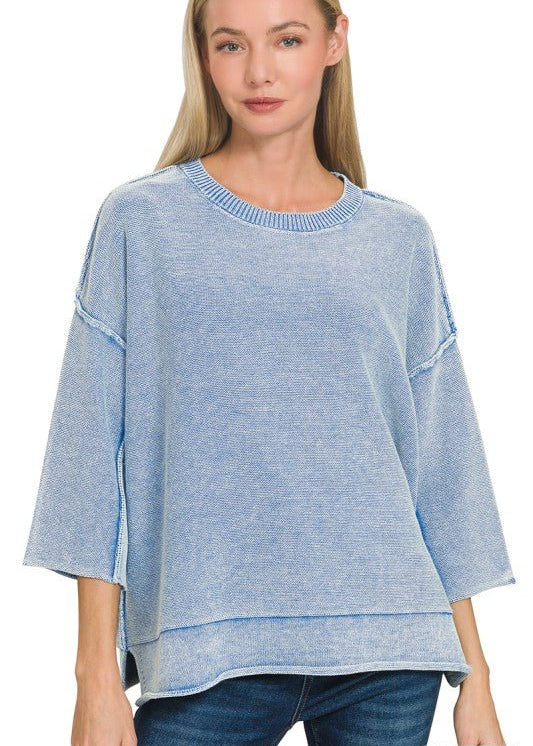 Washed Beachy Sweater - 2 Colors! - The Nines