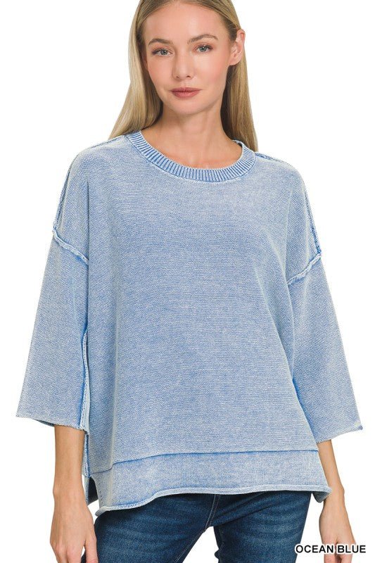 Washed Beachy Sweater - 2 Colors! - The Nines