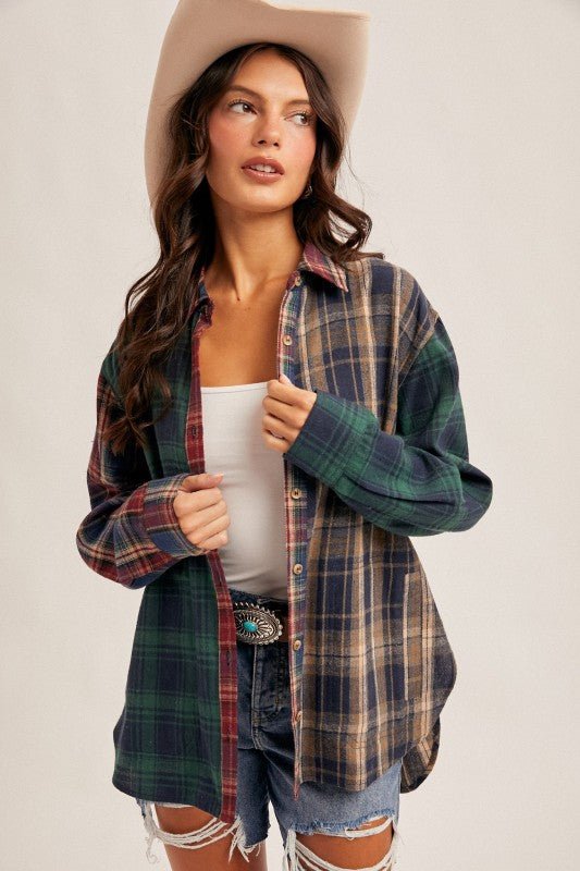 Navy Multicolor Button Down - The Nines