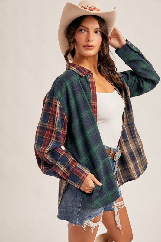 Navy Multicolor Button Down - The Nines