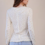 Blush Floral Print Long Sleeve - The Nines
