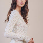 Blush Floral Print Long Sleeve - The Nines