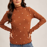 Flower Mock Top - 2 colors! - The Nines