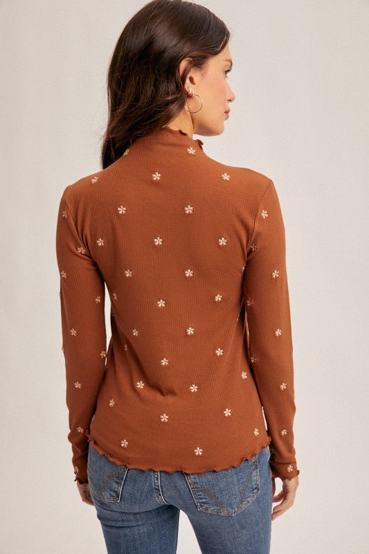 Flower Mock Top - 2 colors! - The Nines