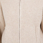 Taupe & Burgundy Sweater Jacket - The Nines