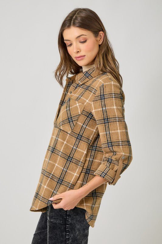 Presley Plaid Shirt Jacket - 4 Colors! - The Nines