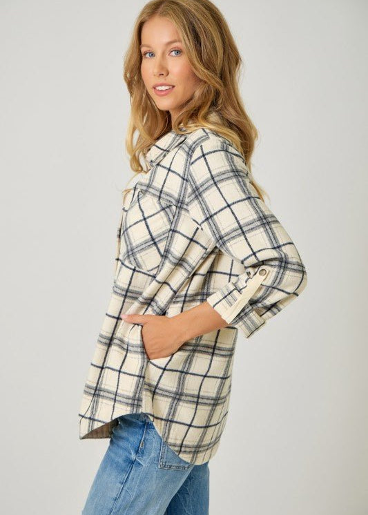 Presley Plaid Shirt Jacket - 4 Colors! - The Nines