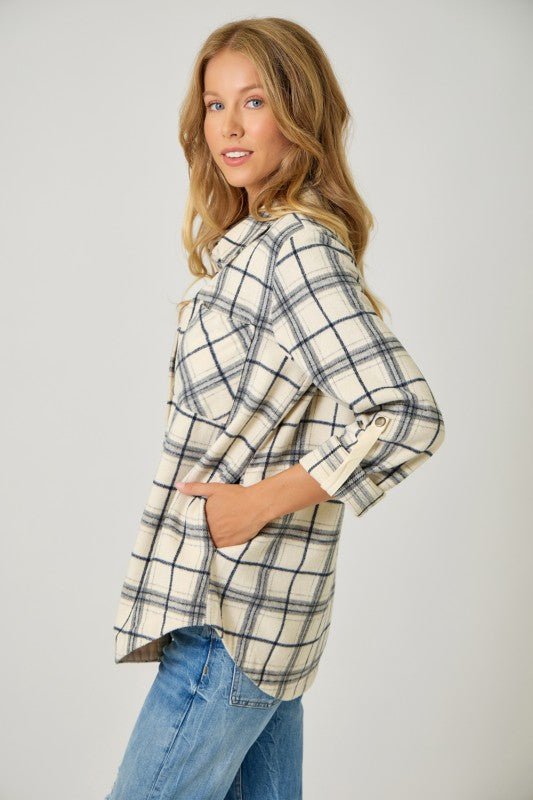 Presley Plaid Shirt Jacket - 4 Colors! - The Nines