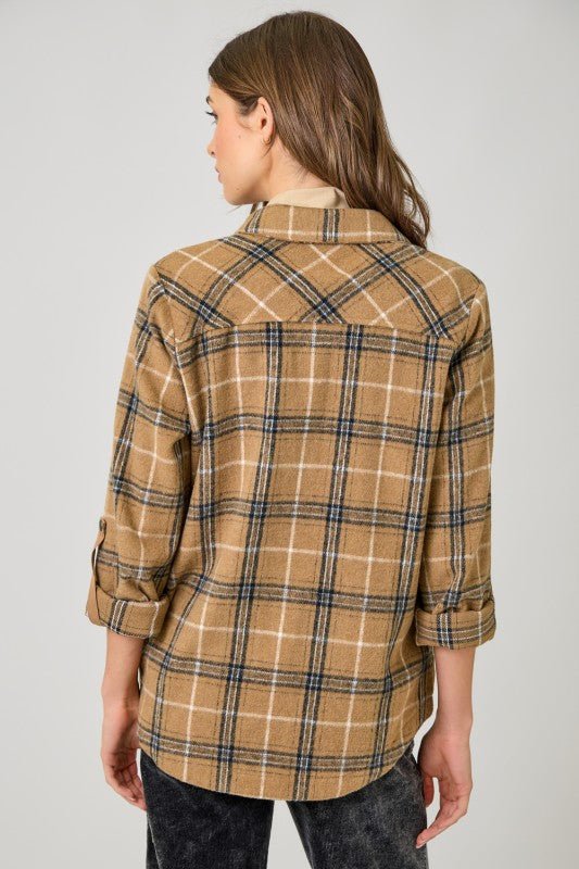 Presley Plaid Shirt Jacket - 4 Colors! - The Nines