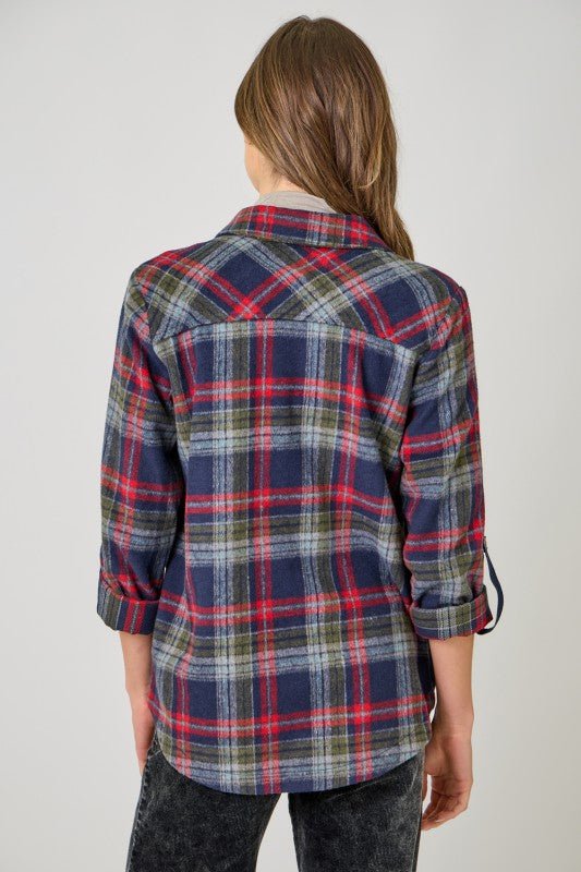 Presley Plaid Shirt Jacket - 4 Colors! - The Nines