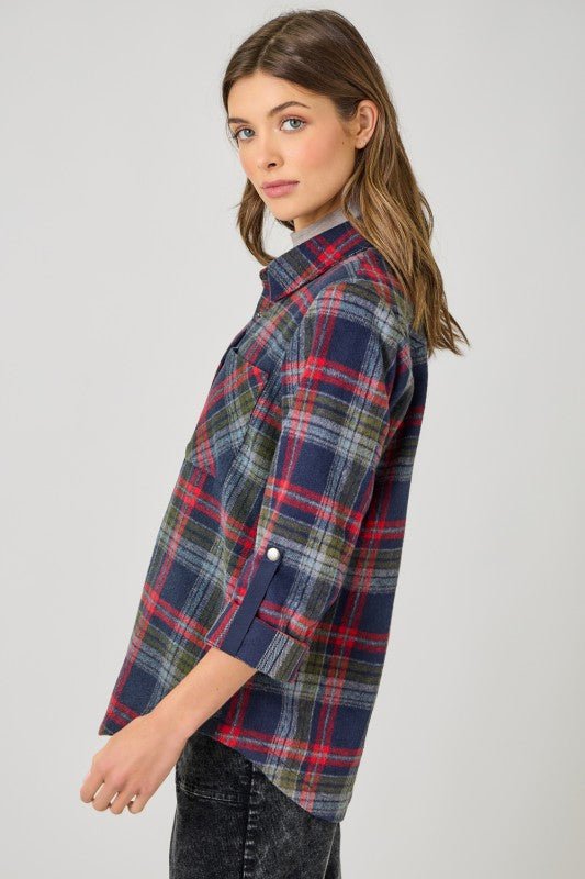Presley Plaid Shirt Jacket - 4 Colors! - The Nines