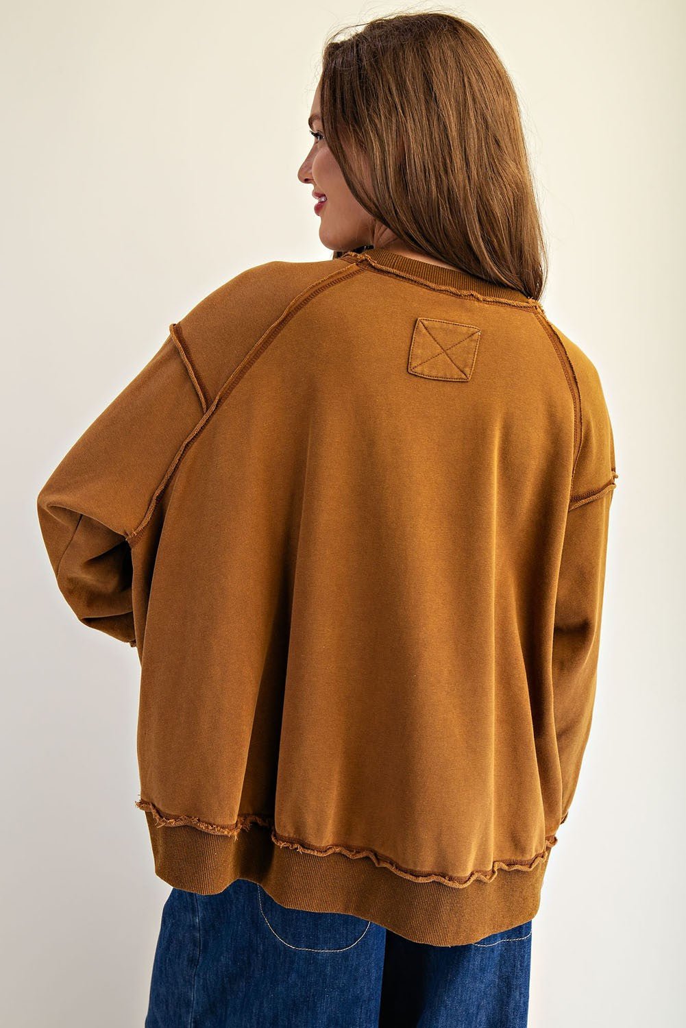 Rust Horse Sweatshirt Top - The Nines