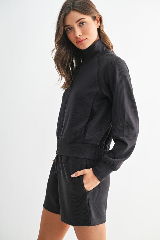 Luxe Ribbed Jacket - 3 Colors! - The Nines