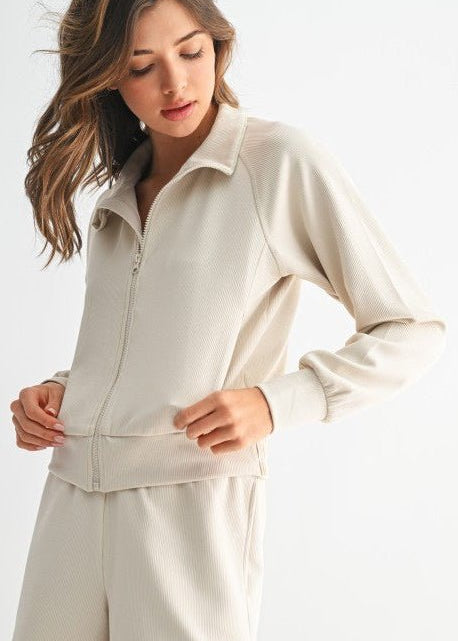 Luxe Ribbed Jacket - 3 Colors! - The Nines