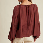 Wine Blouse - The Nines